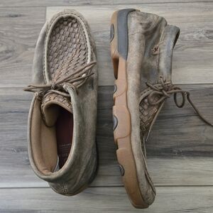 Twisted X Mens Casual Chukka Driving Moc Toe Boot Handcrafted Clay & Cocoa Sz 13